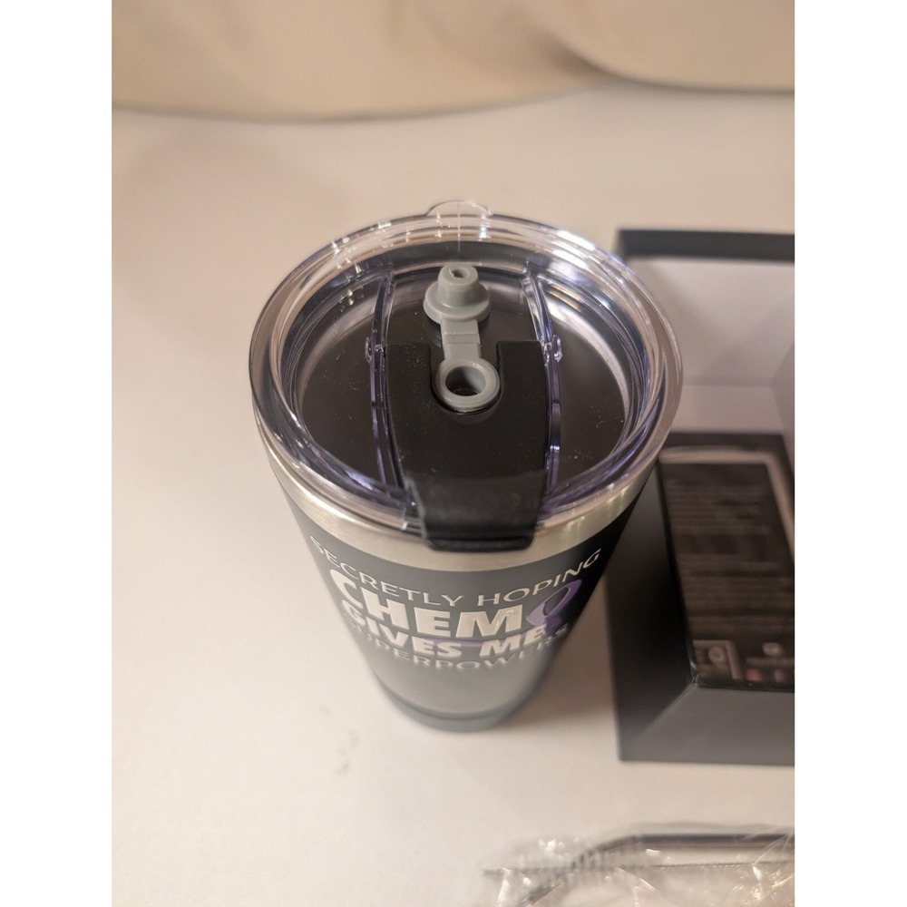 Onebttl Chemotherapy Tumbler 20oz w/ Straw Gift for Cancer Survivor New Boxed - Picture 2 of 2